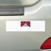 AUTOCOLLANT DE VOITURE DRAPEAU TIBÉTAIN (En voiture)