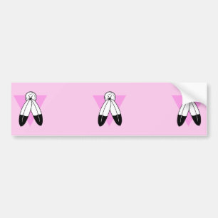 Autocollant De Voiture Drapeau Triangle Rose Two-Spirit