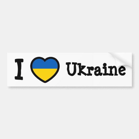 Autocollant De Voiture Drapeau Ukraine (Devant)