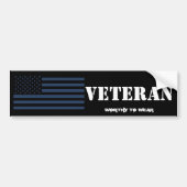 Autocollant De Voiture Drapeau US MARINE BLUE - Vétéran - À Porter (Devant)