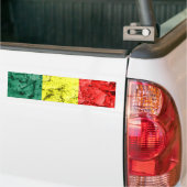 Autocollant De Voiture Drapeau vintage de rasta (Sur camion)