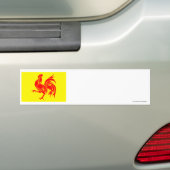 Autocollant De Voiture Drapeau wallon de région (En voiture)