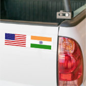 Autocollant De Voiture Drapeaux américains et indiens (Sur camion)