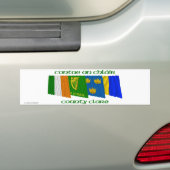 Autocollant De Voiture Drapeaux de Clare du comté (En voiture)