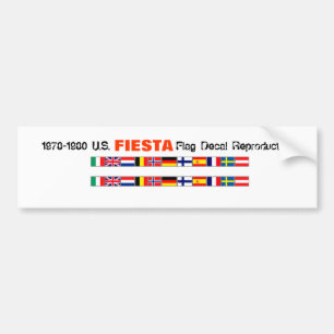 Autocollant De Voiture Drapeaux de fiesta du monde