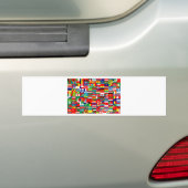 AUTOCOLLANT DE VOITURE DRAPEAUX DU MONDE (En voiture)