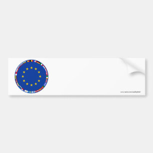 Autocollant De Voiture Drapeaux d'Union européenne