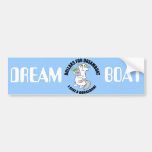 Autocollant De Voiture Dreamboat - dollars pour l'adhésif pour pare-choc