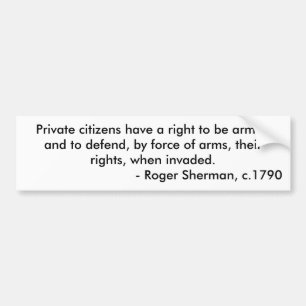 Autocollant De Voiture Droit des citoyens de soutenir des bras