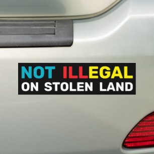 Autocollant De Voiture Droits autochtones Loi sur l'immigration Interdict