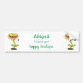 Autocollant De Voiture Drôle carnivore Vénus piège à mouches plante dessi (Devant)