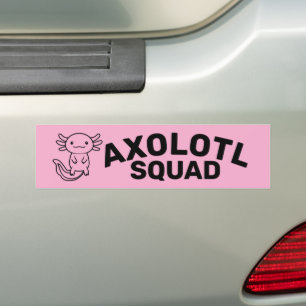 Autocollant De Voiture Drôle de groupe d'Axolotls mignons Fête modifiable