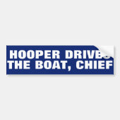 Autocollant De Voiture Drôle "Hooper conduit le bateau, chef" JAWS (Devant)