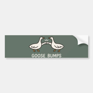Autocollant De Voiture Drôle Oie Bumps Caricature   Oie de bosse de poing