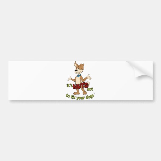 Autocollant De Voiture Drôle stérilisez/neutre (Devant)