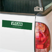Autocollant De Voiture Drôle Vegan Citations Typographie (Sur camion)