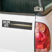 Autocollant De Voiture Drum Life Drumstick Percussionniste Drummer Musici (Sur camion)