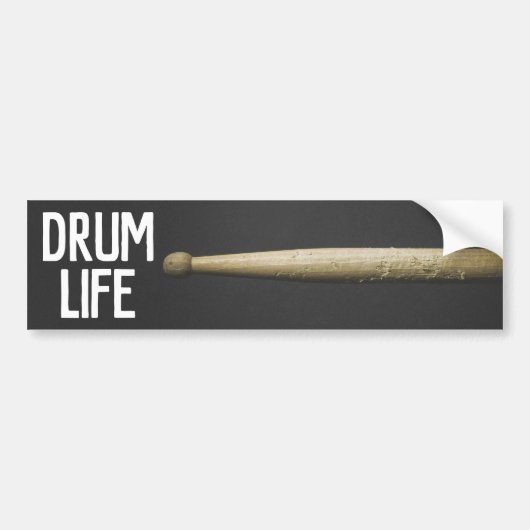 Autocollant De Voiture Drum Life Drumstick Percussionniste Drummer Musici (Devant)