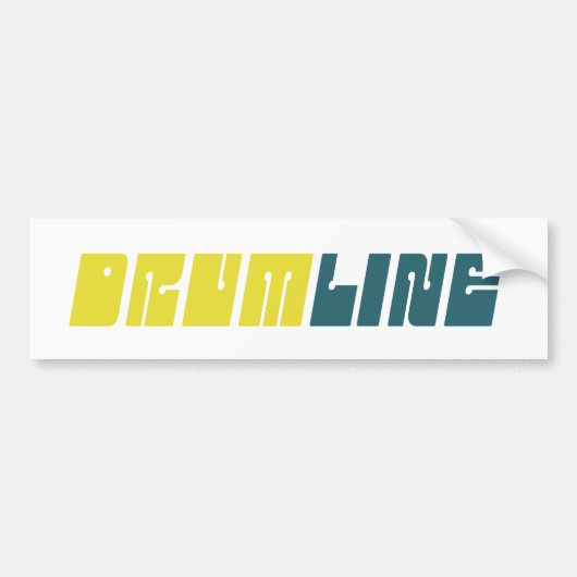 Autocollant De Voiture Drumline rétro (Devant)