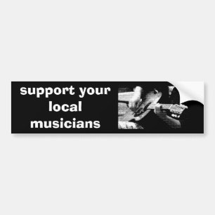 Autocollant De Voiture DSC03641 L 2, soutiennent vos musiciens locaux