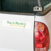 Autocollant De Voiture Dû en mars (Sur camion)