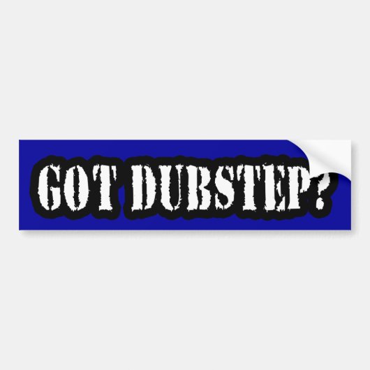 AUTOCOLLANT DE VOITURE DUBSTEP OBTENU ? (Devant)