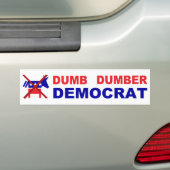 Autocollant De Voiture Dumb Dumber Democrat (En voiture)