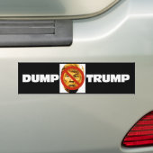 AUTOCOLLANT DE VOITURE DUMP TRUMP ! (En voiture)