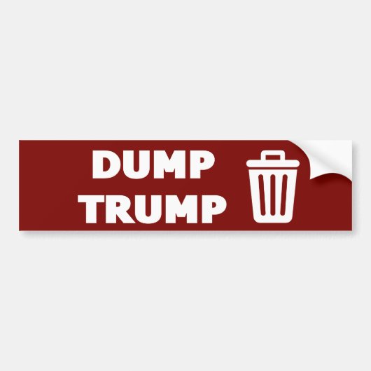 Autocollant De Voiture Dump Trump (Devant)