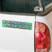 Autocollant De Voiture #DumpTrump Échec Total (Sur camion)