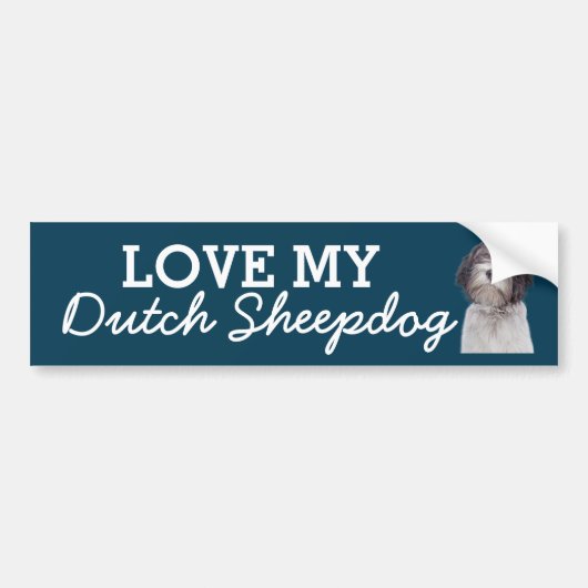 Autocollant De Voiture Dutch Shepherd bumper sticker (Devant)