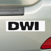 AUTOCOLLANT DE VOITURE DWI (En voiture)