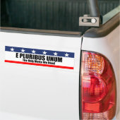 Autocollant De Voiture E Pluribus Unum bumper sticker (Sur camion)