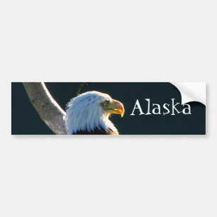 Autocollant De Voiture Eagle à l'attention ; L'Alaska