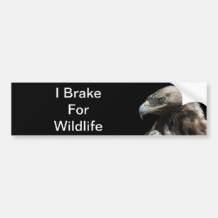 Autocollant De Voiture Eagle I Brake For Wildlife
