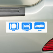 Autocollant De Voiture eat_sleep_skid (En voiture)