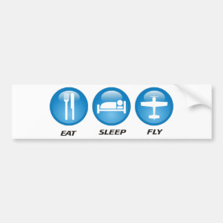 Autocollant De Voiture eatsleepfly