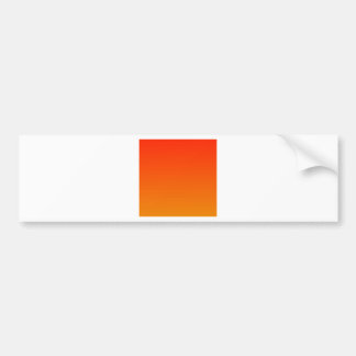 Autocollant De Voiture Écarlate au gradient horizontal de mandarine