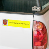 AUTOCOLLANT DE VOITURE ECCLESIA PAPAL ET PRO ET PONTIFICE (Sur camion)