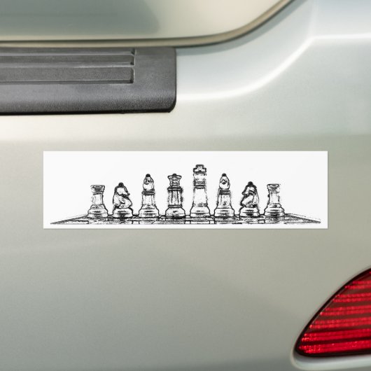 Autocollant De Voiture Échecs (En voiture)