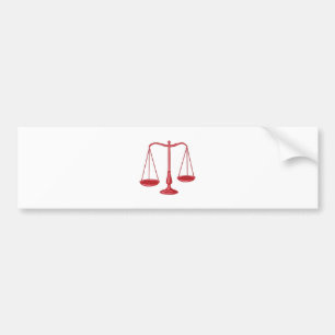 Autocollant De Voiture Échelles de justice
