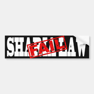 Autocollant De Voiture ÉCHOUER de loi de Sharia