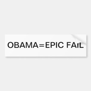 Autocollant De Voiture ÉCHOUER ÉPIQUE d'Obama=