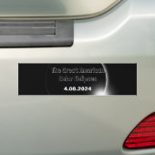 Autocollant De Voiture Éclipse solaire double datée 2024 & 2017 (En voiture)