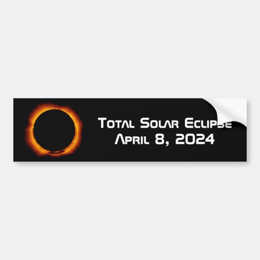 Autocollant De Voiture Éclipse solaire totale 2024 (Devant)