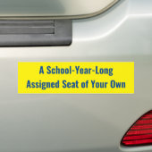 Autocollant De Voiture École-Année-Long Seat assigné de vos propres (En voiture)