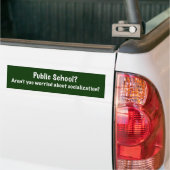 Autocollant De Voiture École d'Etat ?  Bumpersticker (Sur camion)