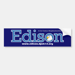 Autocollant De Voiture École primaire Bumpersticker d'Edison