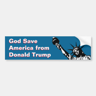 Autocollant De Voiture Économies Amérique de Dieu d'anti Gop de Donald