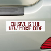 Autocollant De Voiture Ecriture Cursive Secret Morse Code drôle (En voiture)